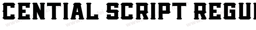 Cential Script Regul字体转换